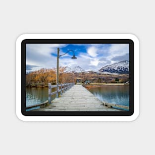 Down the wharf at Glenorchy, New Zealand Magnet