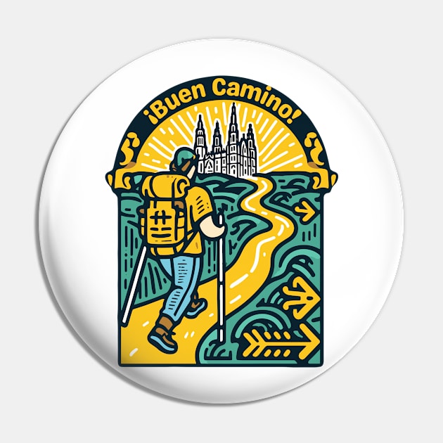 Buen Camino! El Camino de Santiago de Compostela - The Way of Saint James - Peregrino Pilgrim - Camino Frances Ingles Primitivo Shirt, Hoodie, Mug, Tote, Souvenir, etc Pin by cloudhiker