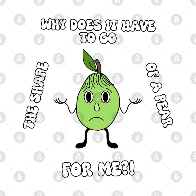 Pear-Shaped Funny Life Lesson Cartoon by Living Emblem