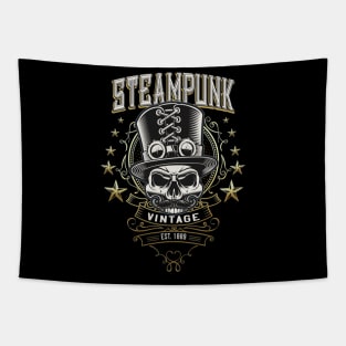 Steampunk Vintage Skull Tapestry