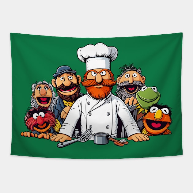 Swedish Chef Vert Der Ferk 01 Tapestry by Juancuan