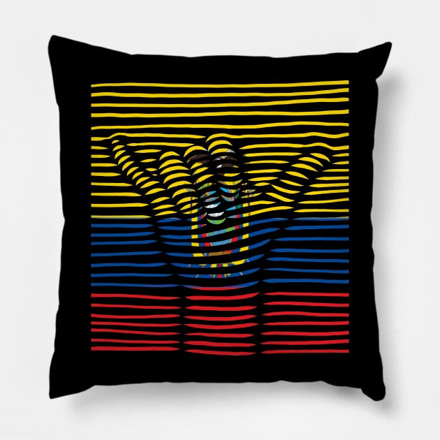 Ecuador Proud Flag, Ecuador gift heritage, Ecuadorian girl Boy Friend Ecuatoriano Pillow by JayD World