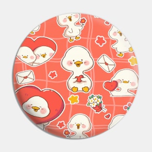 Adorable Baby Ducks Pattern Cute Valentine Gifts Ideas Pin