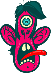 Frightened Cyclops Magnet