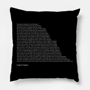 Louis L'Amour Quotes Pillow