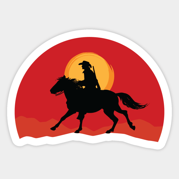 RDR Arthur Morgan Red Round Sticker - Character PNG Sticker