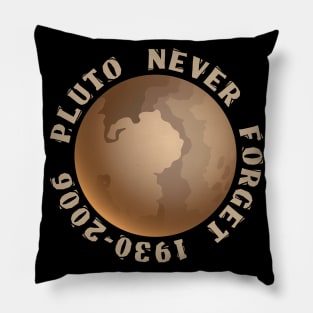 Never Forget Pluto Space Graphic Planet Tee Pillow