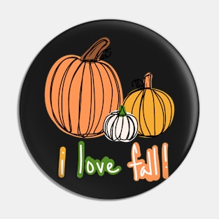 I Love Fall Pin