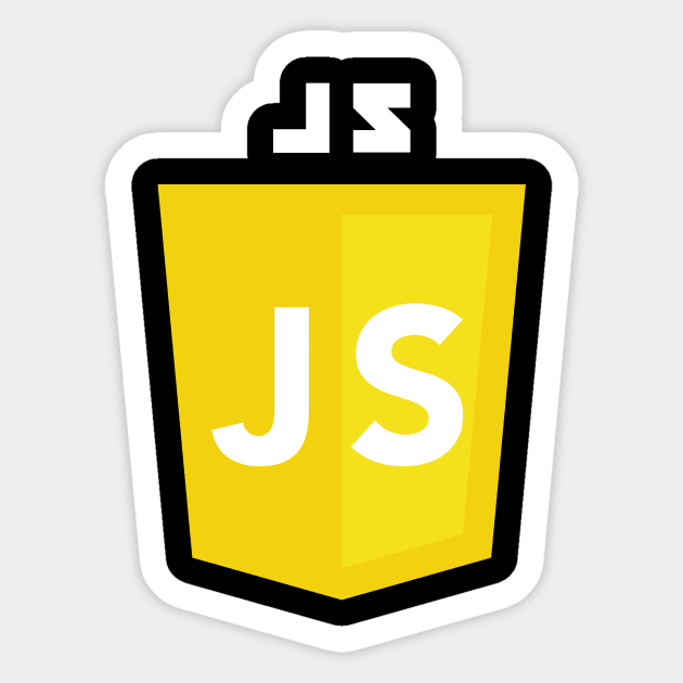 JS JavaScript Logo - Javascript Logo - Sticker | TeePublic