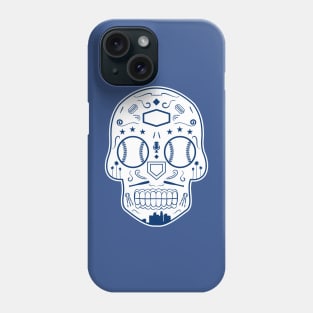 Los Angeles Baseball Sugar Skull Phone Case