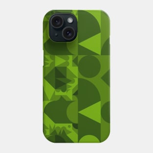 green abstract shapes Phone Case