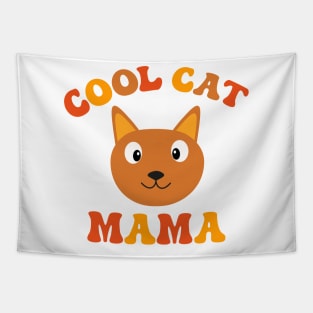 Groovy Cool Cat Mama Tapestry