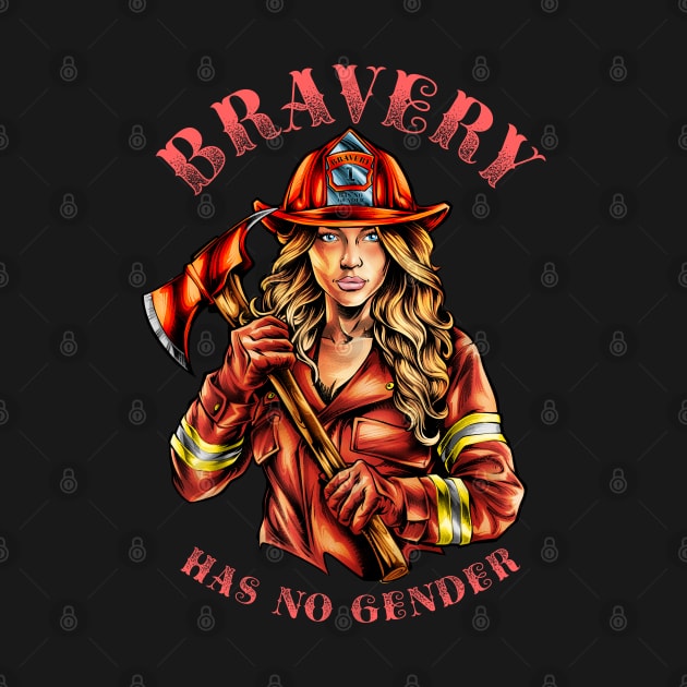 Firefighter Woman by TreehouseDesigns