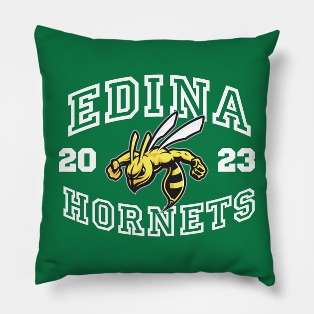 Edina Hornets Pillow by MindsparkCreative