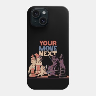 The Chess Cat King  by Tobe Fonseca Phone Case