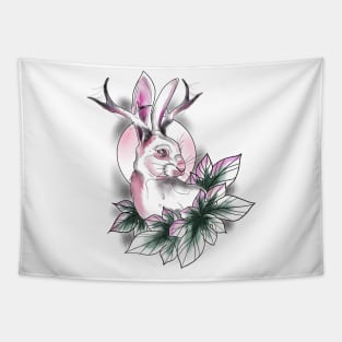 Horny rabbit Tapestry