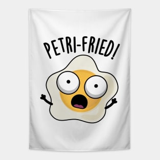 Petri-fried Funny Fried Egg Pun Tapestry