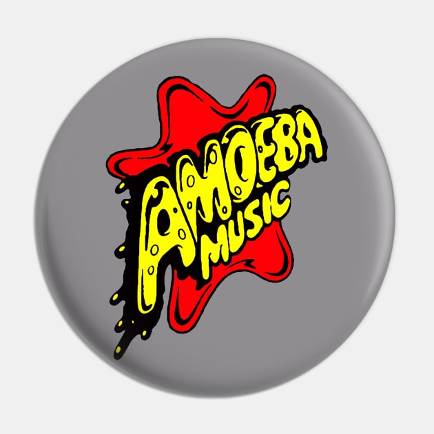 Vintage Amoeba Music Pin by Gumilang