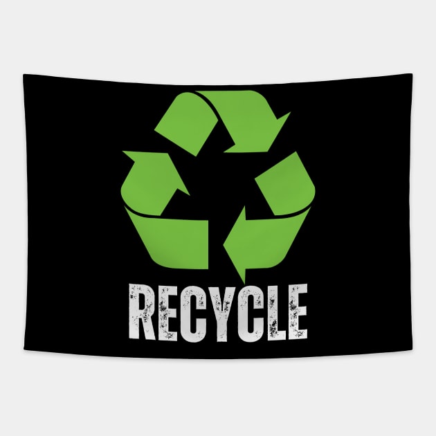 Recycle - Recycling - Recycle Symbol - Reduce Reuse Recycle Earth day Tapestry by aesthetice1