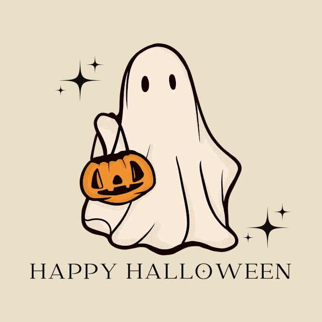 Happy Halloween Ghost by The Sparkle Report