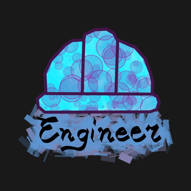 Engineer Colorful Hard Hat by Josh Diaz Villegas