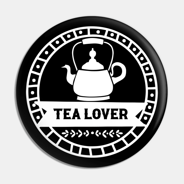 Tea Lover - Retro Vintage Pin by TypoSomething