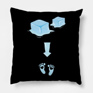 Ice Ice Baby Boy - It`s a boy - Mommy to be - Mom of boys Pillow