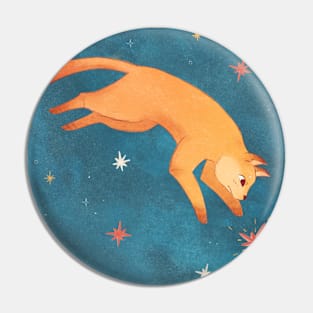 Cat constellation Pin