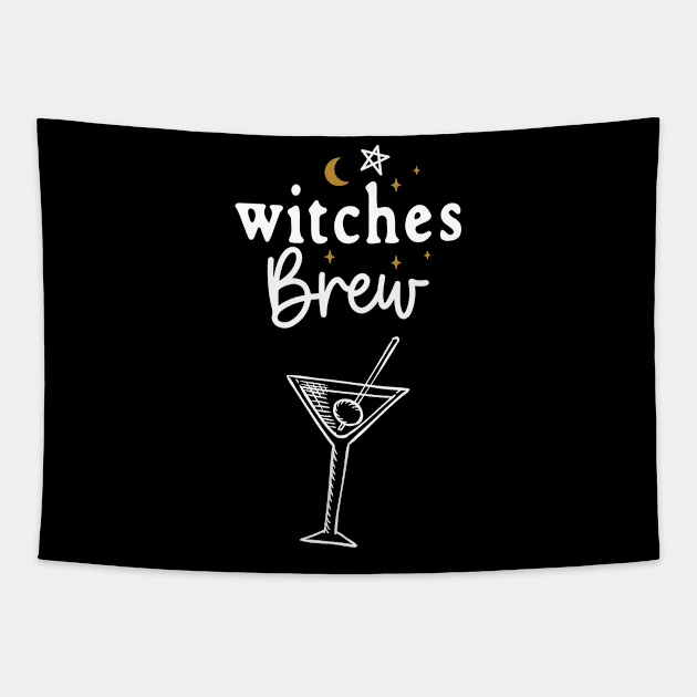 Witches Brew with Martini Glass Tapestry by Apathecary