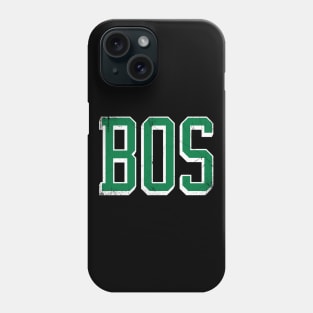 BOSton retro - Black/Green Phone Case