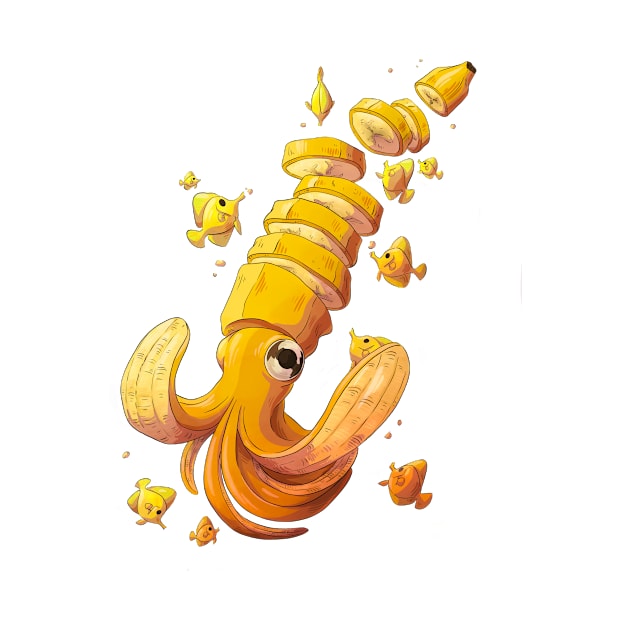 Banana squid by Victoria Hamre