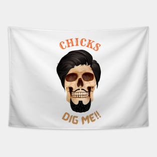 ROMANTIC SKULL - Happy Halloween | Funny Halloween | Halloween Costumes Tapestry