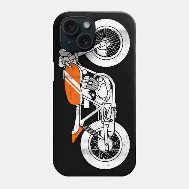 Cafe Racer Reverse Phone Case by ayarti