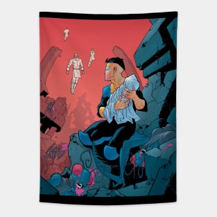 invincible comic scene Tapestry