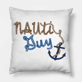 Nauti Guy Mens Boater design Pillow