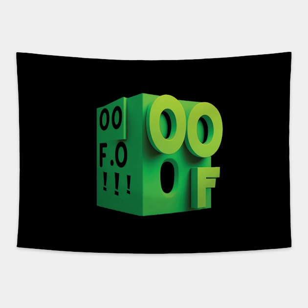 OOF Roblox Oof Meme Gaming Noob For Kids Tapestry by c o m e t™