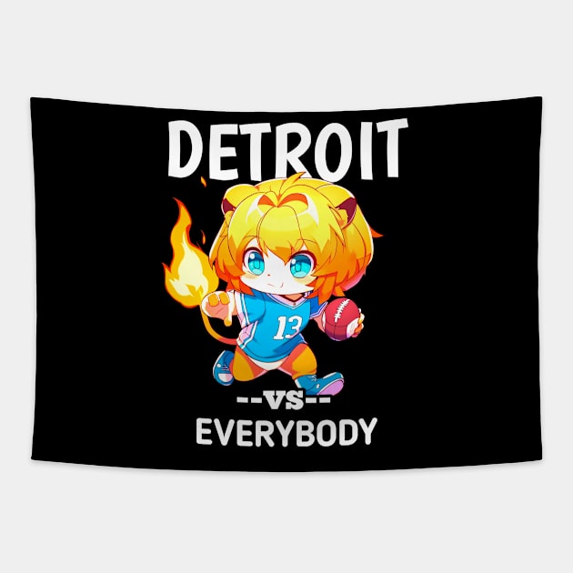 Detroit vs Everybody Tapestry by MaystarUniverse