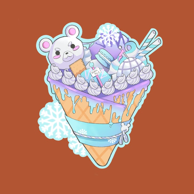 Polar Bear Crepe by Sugarnspice