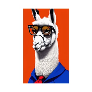 Hipster Llama T-Shirt