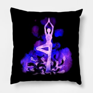 Yoga violet inv Pillow