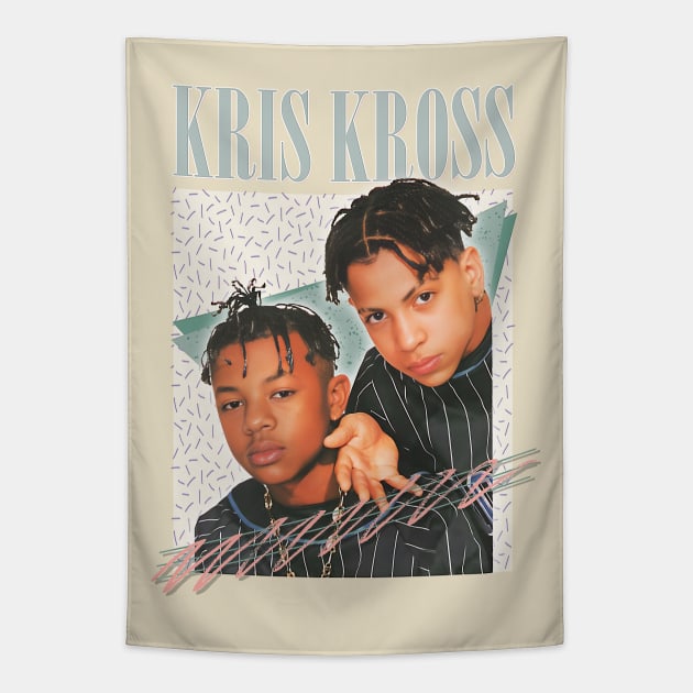 Kris Kross \/\/ 90s Aesthetic Fan Art Design Tapestry by DankFutura