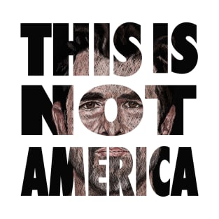 This Is Not America (cross-hatch text) - Claes Bang T-Shirt