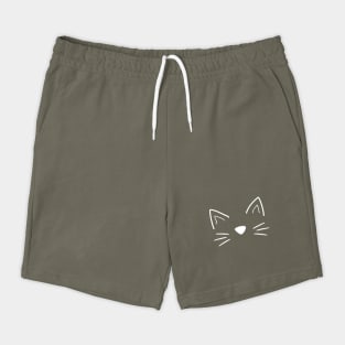 Hand Drawn Cat Shorts