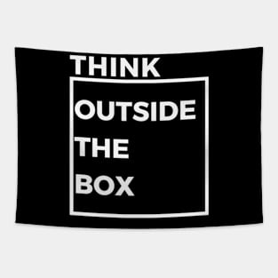 Think Outside The Box Tapestry