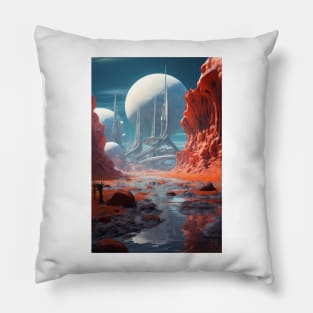 Alien space Pillow