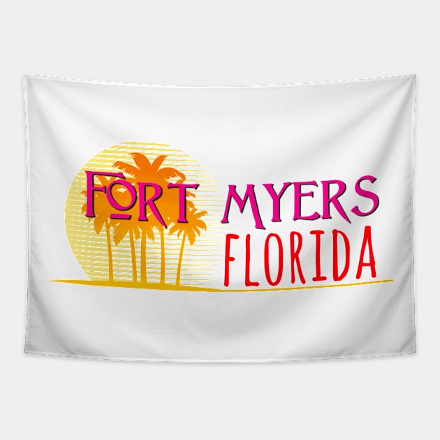 Life's a Beach: Fort Myers, Florida Tapestry by Naves