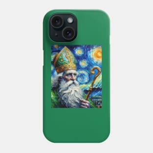 Saint Patrick in Starry Night Phone Case