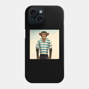 Monkey with Human Clothing Design Phone Case