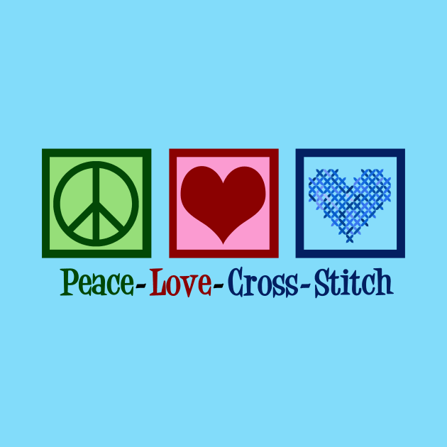 Peace Love Cross Stitch by epiclovedesigns