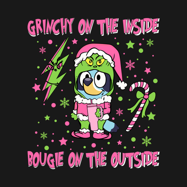 Discover Grin on the Inside Bougie on the outside - BlueyDad Christmas - Sweatshirt